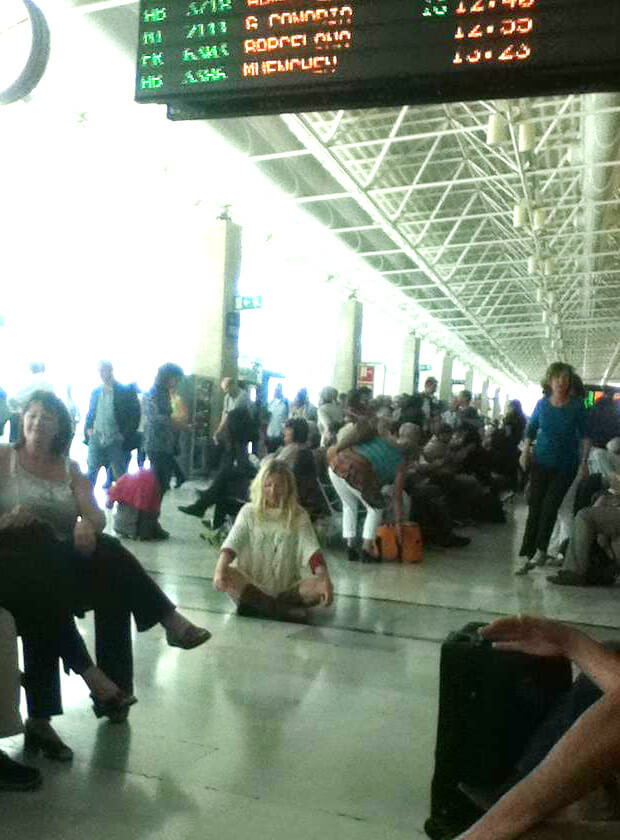 Airport meditation