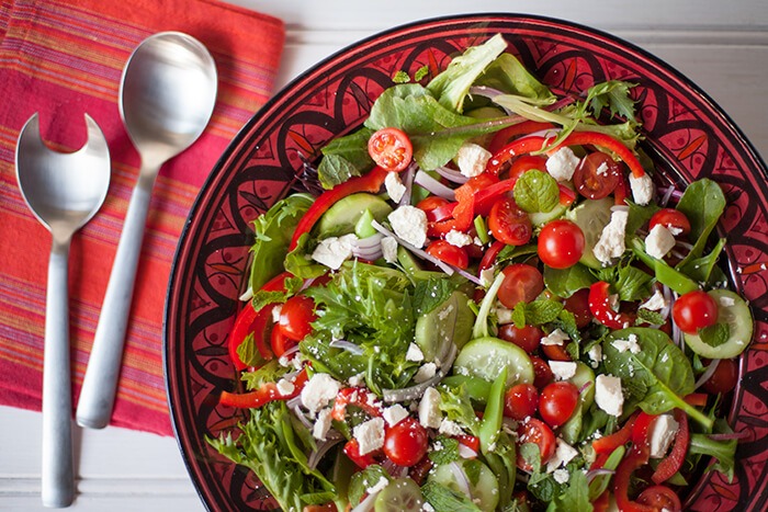 Yoga retreat meals